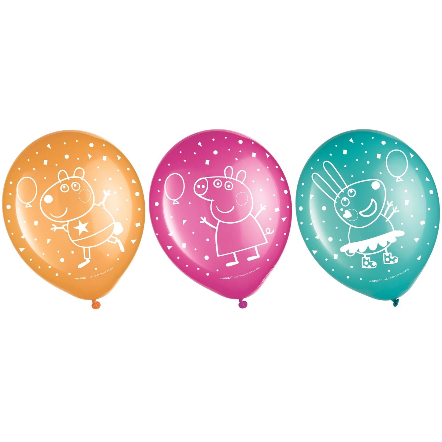 Peppa Pig Confetti Party 12″ Latex Balloons 6pc