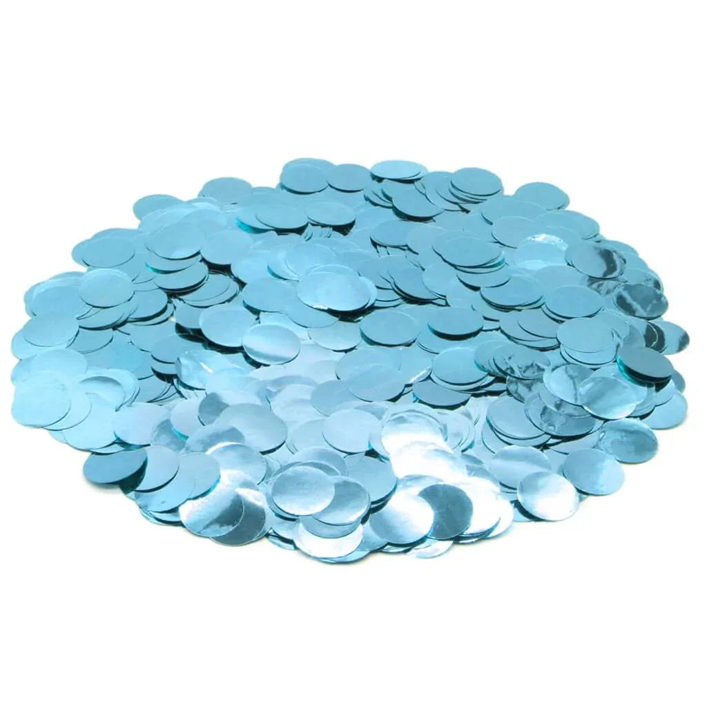 Winner 5/8" Baby Blue Foil Confetti 1oz