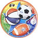 Super Sports 7" Paper Plates 8ct