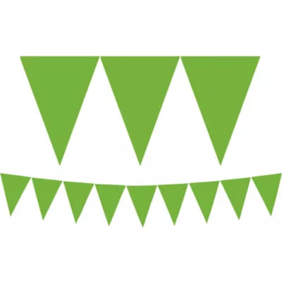 Green Pennant Banner 24pc