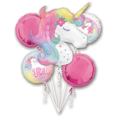 Anagram Unicorn Balloon Bouquet 5ct