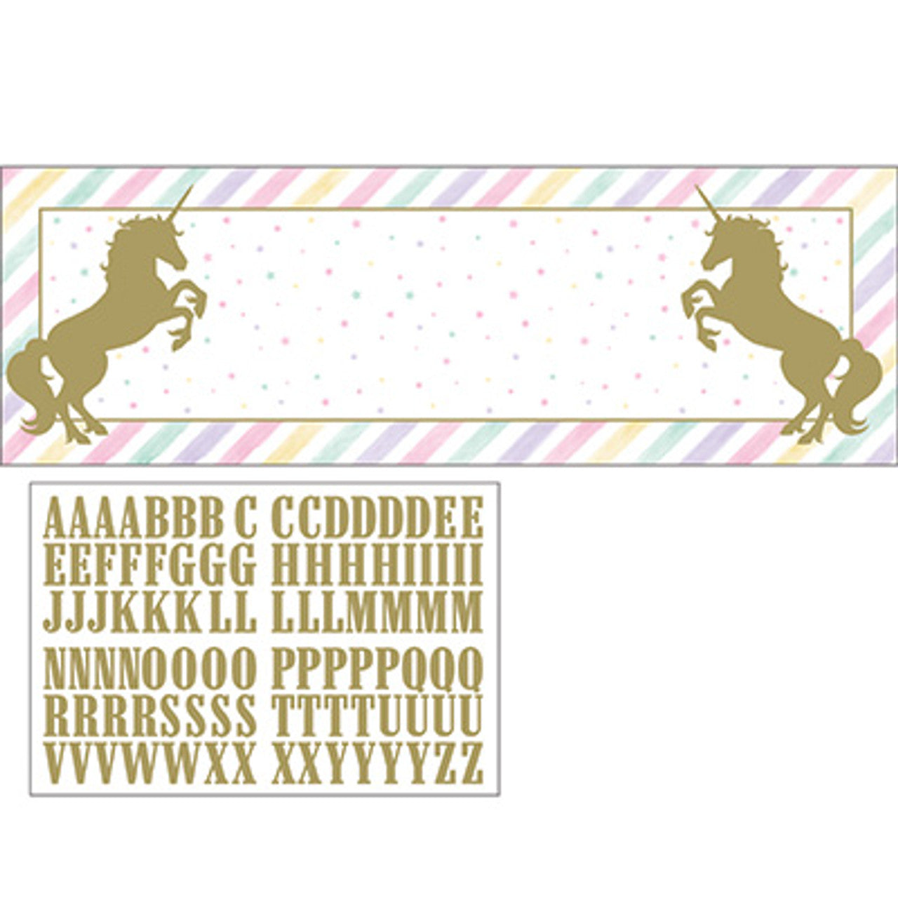 Unicorn Sparkle Giant Party Banner