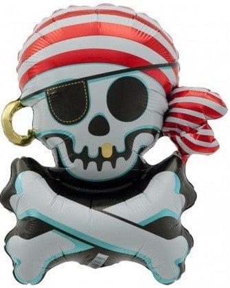 North Star 29" Bones Pirate Foil Balloon 1ct
