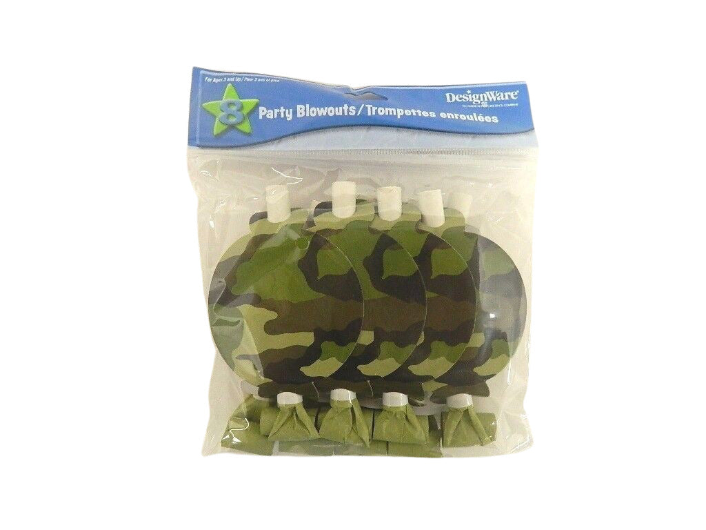 Camo Party Blowouts 8ct