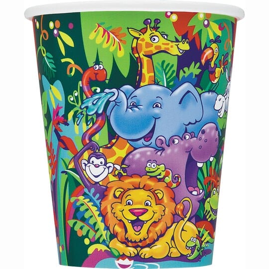 Smiling Safari 9oz Paper Cups 8ct