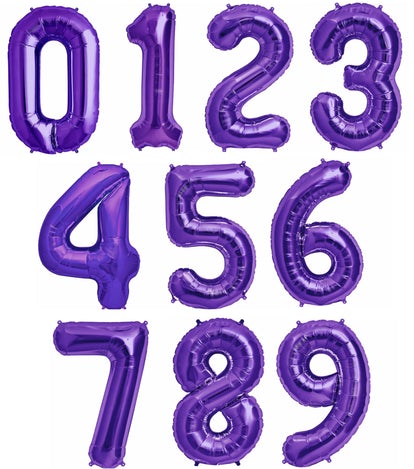 Party America 34" Purple Jumbo Numbers