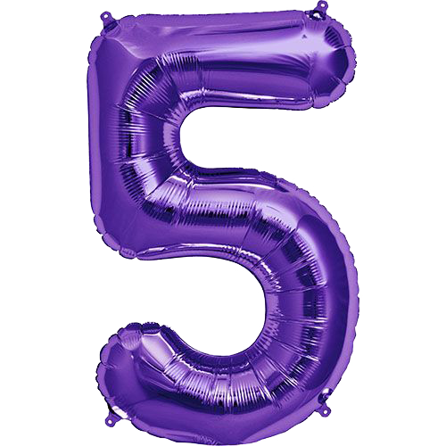 Party America 34" Purple Jumbo Numbers