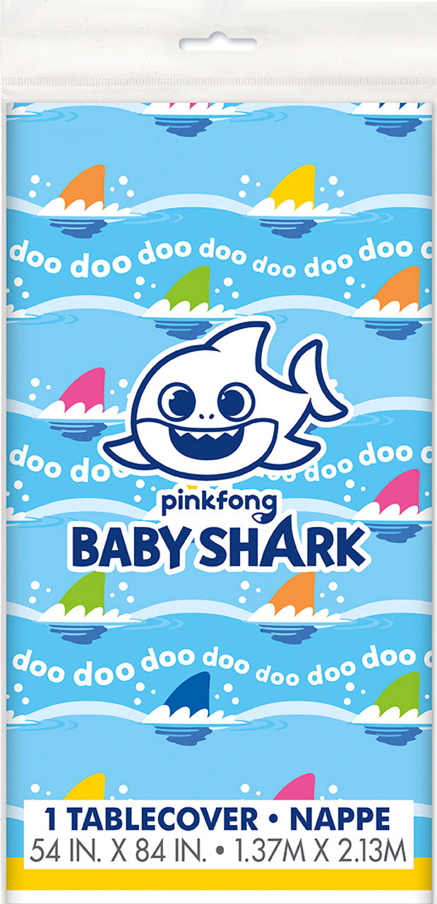 Baby Shark Rectangular Plastic Table Cover