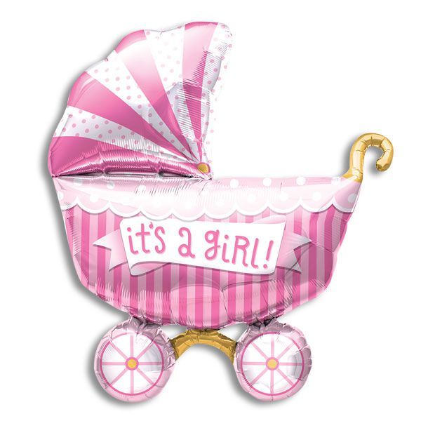 NorthStar 40" It's a Girl Buggy Balloon