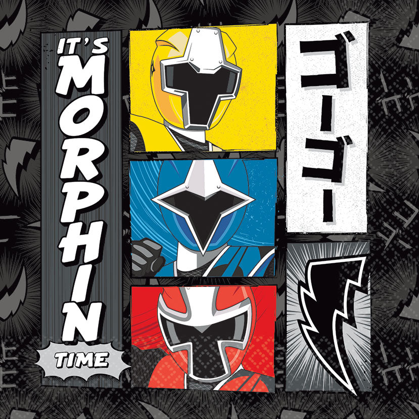 Power Rangers Ninja Steel 16 Ct Lunch Napkins