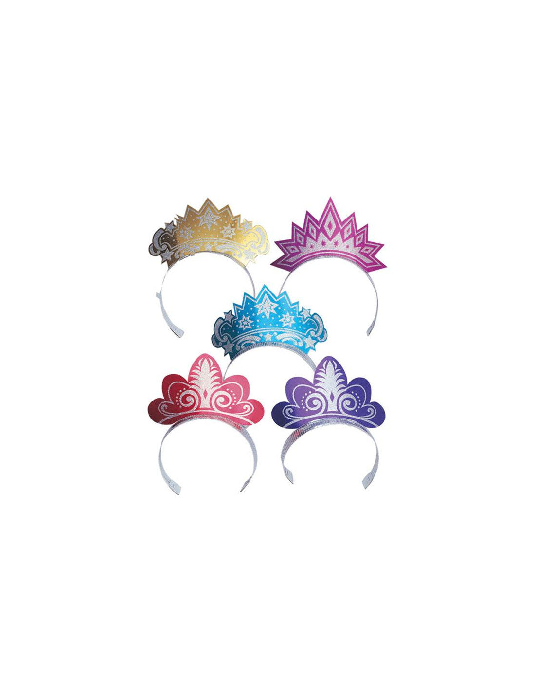 Glitter Tiaras 12pc