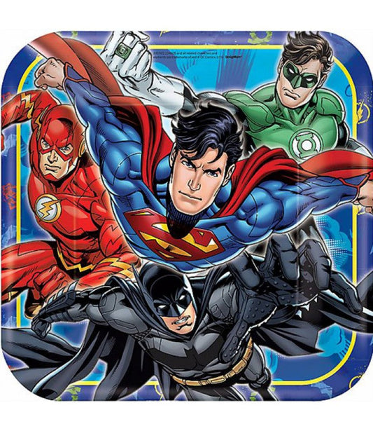 Justice League 9" Paper Plates (8ct)