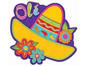 Fiesta Sombrero Wall Cut-out