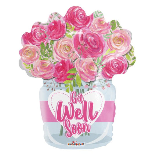 ConverUSA 18" Get Well Flower Bouquet Balloon