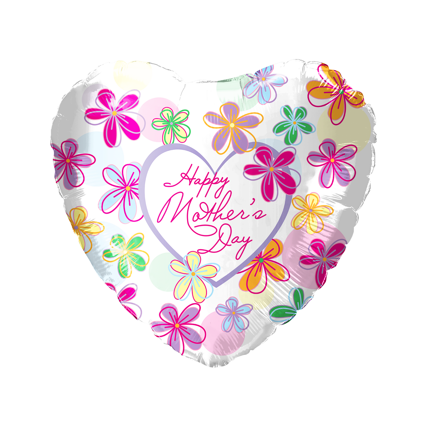 Party America 18" Happy Mother's Day Flower Balloon Pack of 50