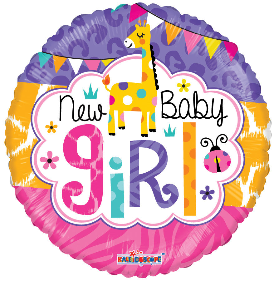 Conver USA 18" New Baby Girl Jungle Balloon