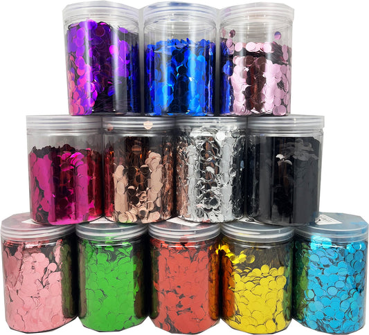 1cm Metallic Foil Confetti Jar