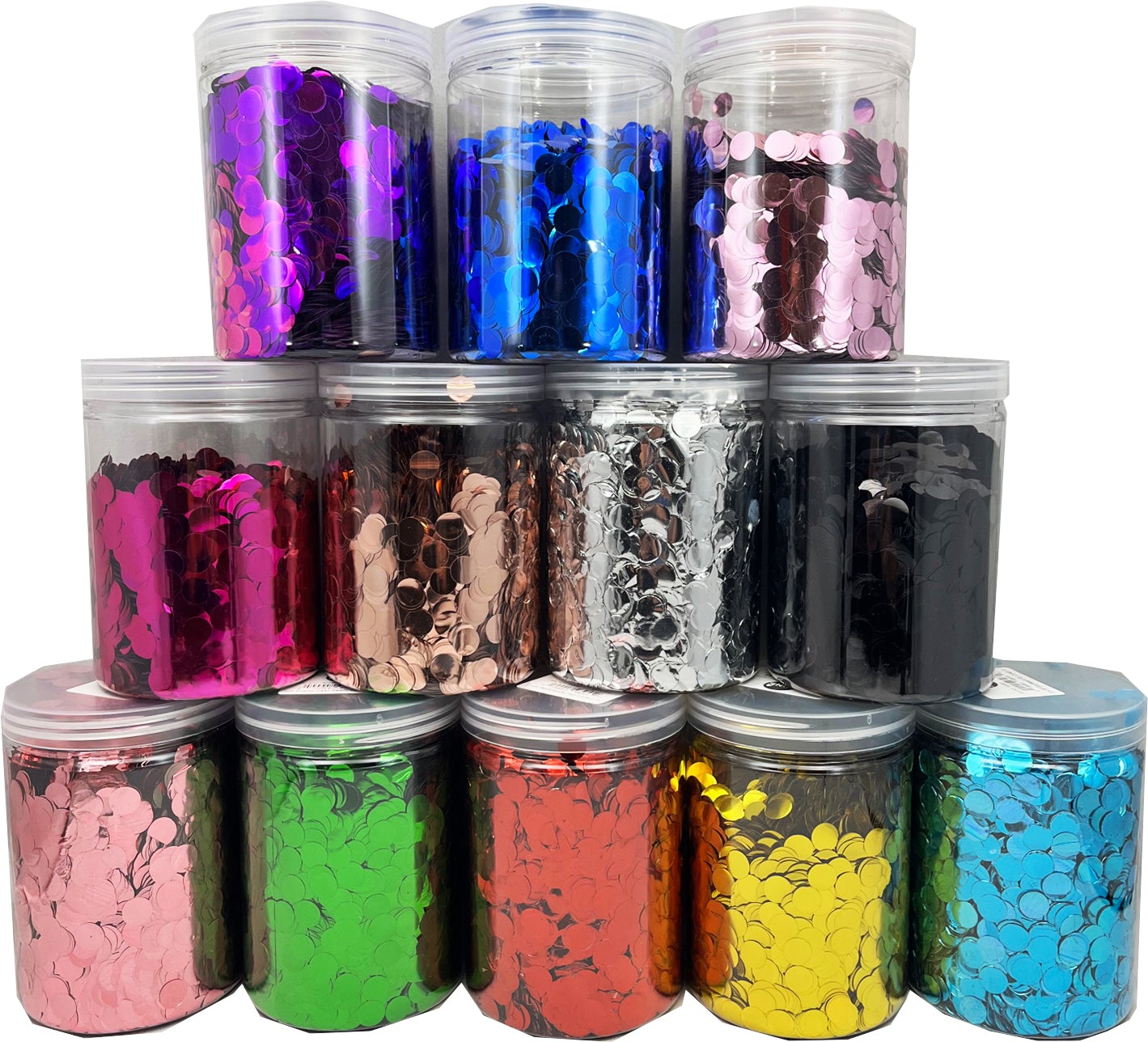 1.5cm Metallic Foil Confetti Jar