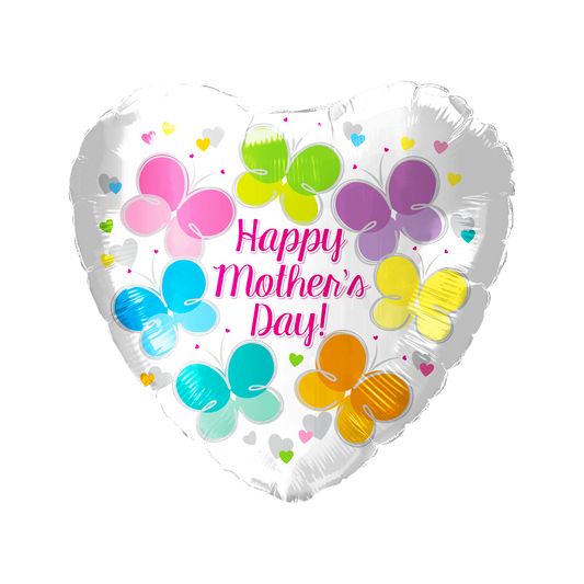 Party America 18" Happy Mother's Day Colorful Butterflies Balloon