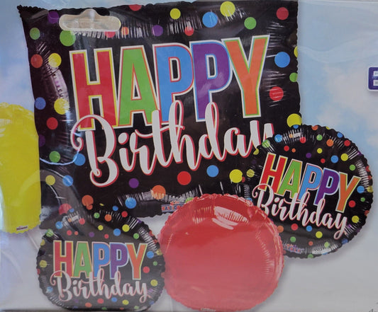 ConverUSA Happy Birthday Dot Balloon Bouquet