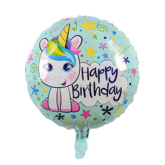 Party America 18" Happy Birthday Cute Baby Unicorn Balloon