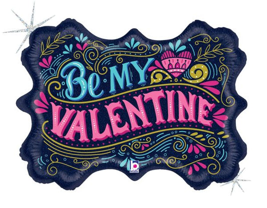 Betallic 29" Vintage Be My Valentine Foil Balloon