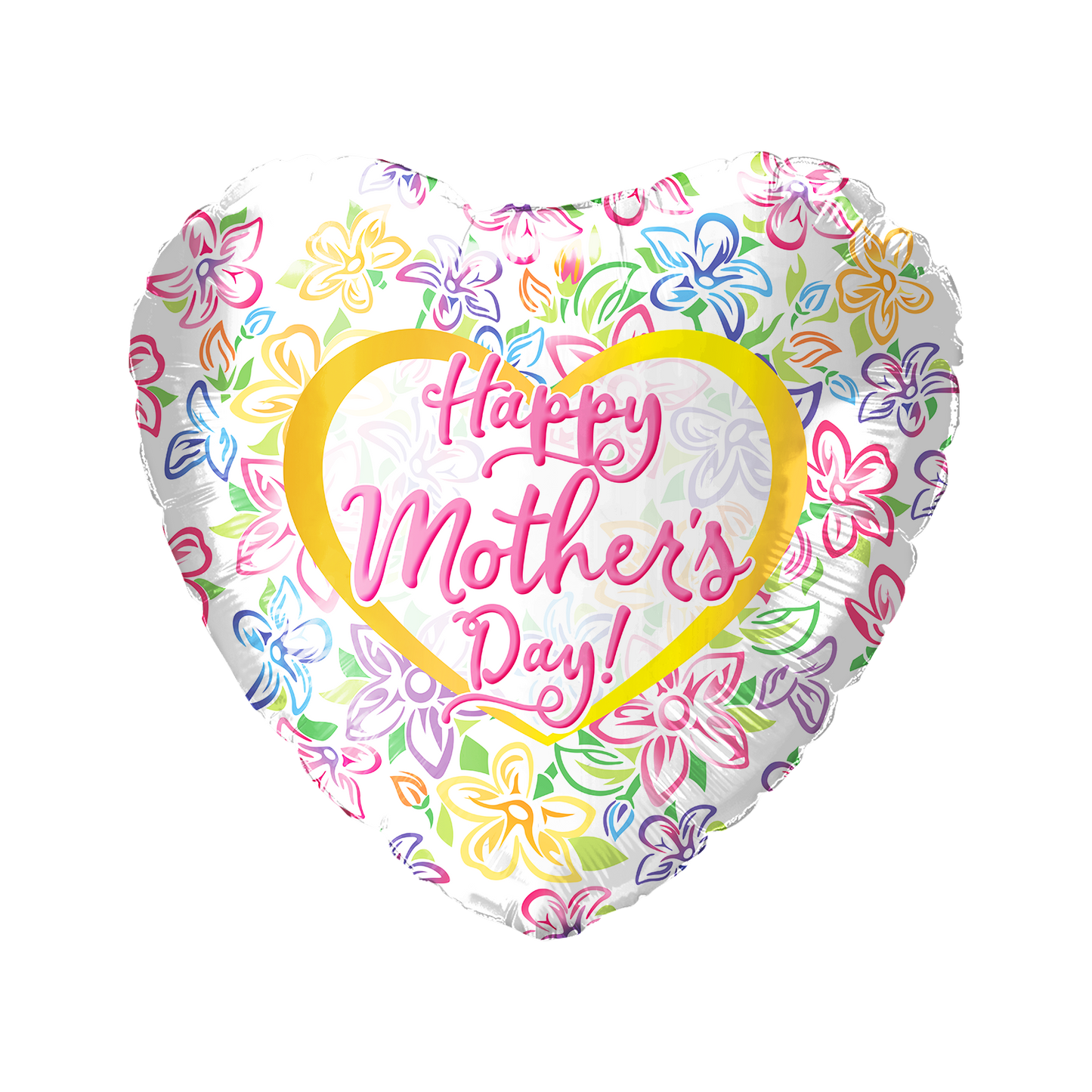 Party America 18" Happy Mother's Day Flowers Balloon