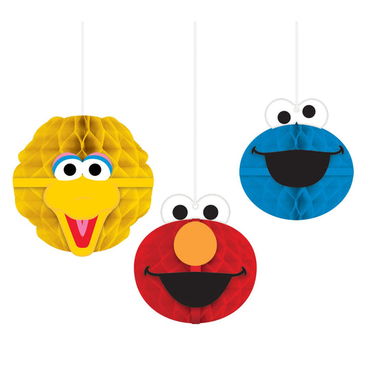 Sesame Street® Honeycomb Decorations 3pc