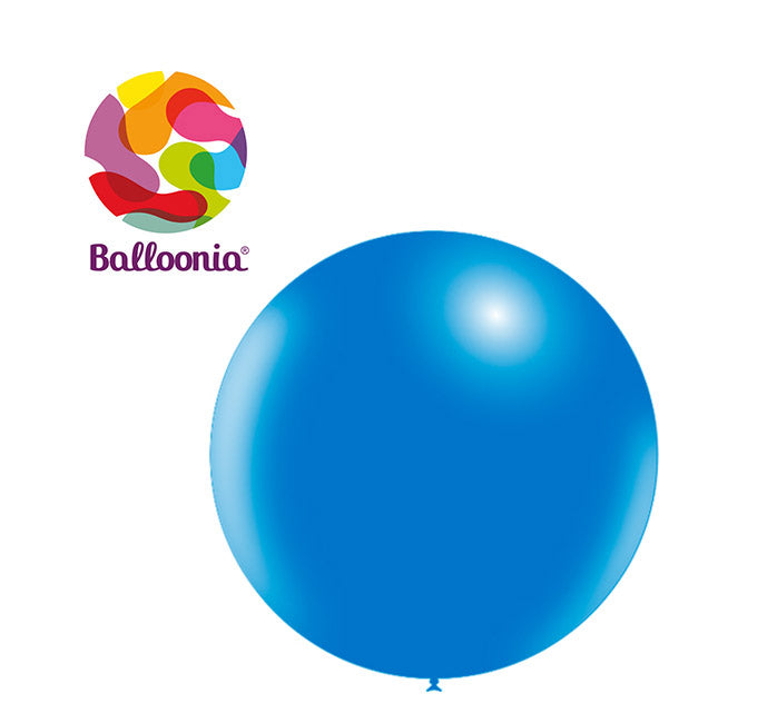 Balloonia 3ft Metallic Latex Blue 5ct