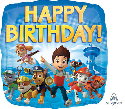 Anagram 18" Paw Patrol Happy Birthday Balloon