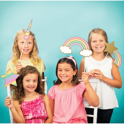 Unicorn Sparkle Photo Booth Props 10ct