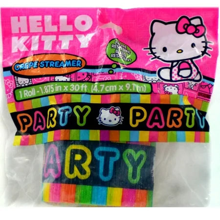 Hello Kitty Tween Crêpe Streamer 30ft