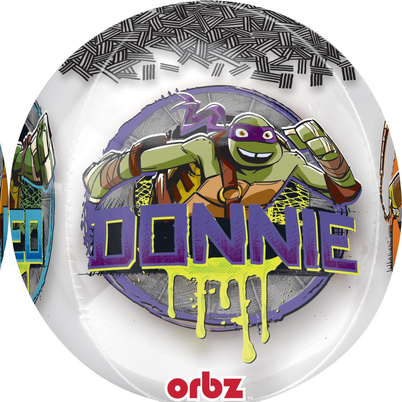 Anagram 16" Teenage Ninja Turtles Clear Orbz  Balloon