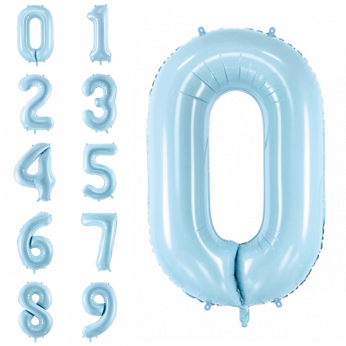 Party America 34" Pastel Blue Jumbo Numbers