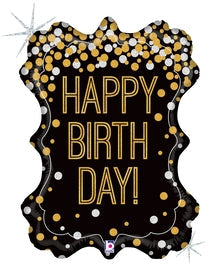 Betallic 34" Metallic Birthday Frame Balloon