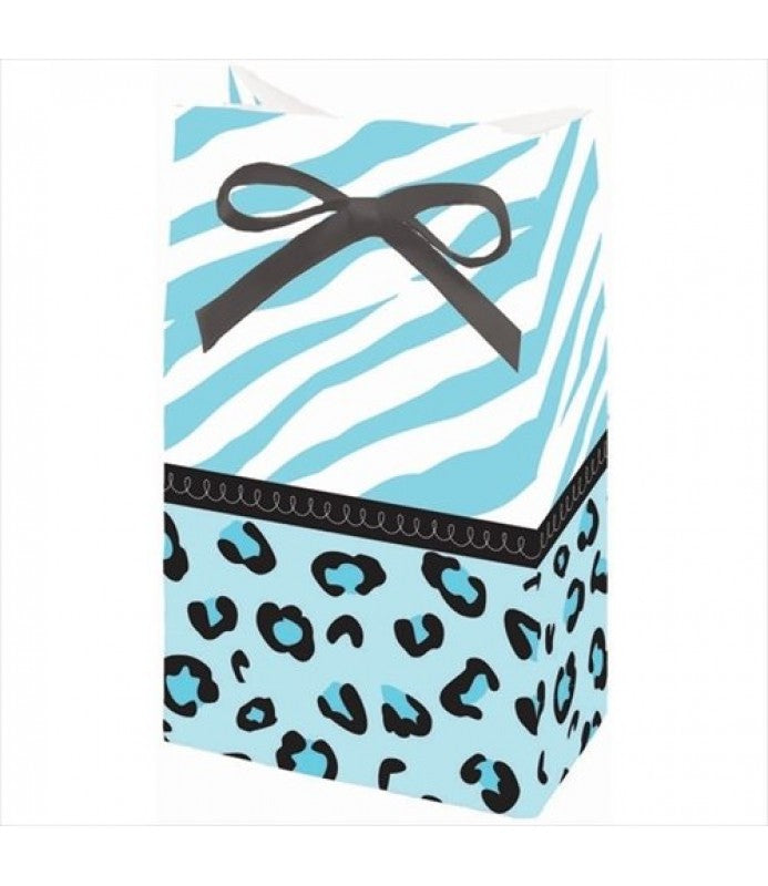 Sweet Safari Boy Paper Favor Bags w/ Ribbons (12ct)