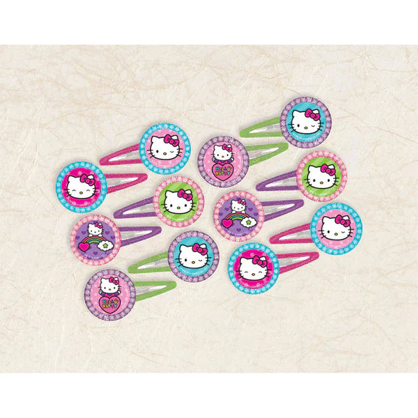 Hello Kitty Hair Barrettes 12pc