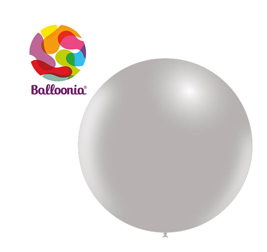 Balloonia 3ft Grey Latex Balloon 5ct