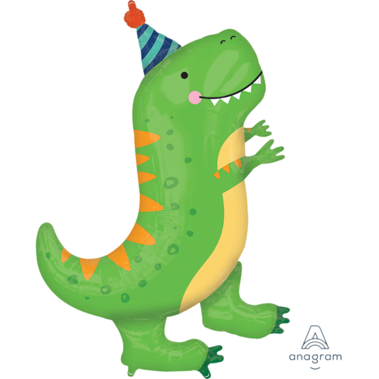 Anagram 34"T-Rex Party Hat Balloon