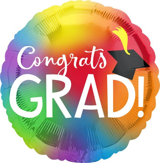 Anagram 28" Colorful Congrats Grad Balloon