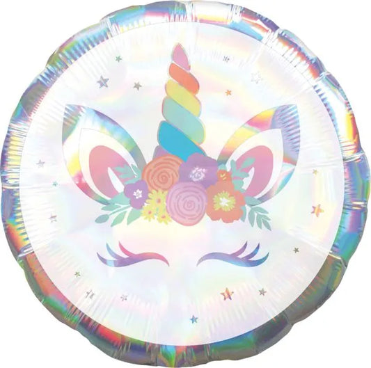 Anagram 28" Unicorn Party Iridescent Balloon