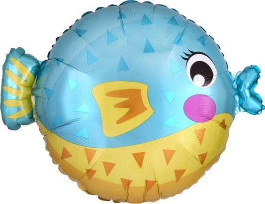 Anagram 19" Puffer Fish Foil Balloon 1ct