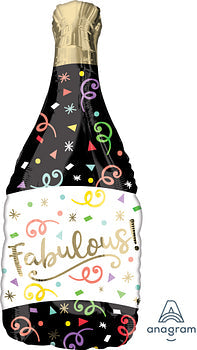 Anagram 36" Confetti Bubbly Bottle Balloon