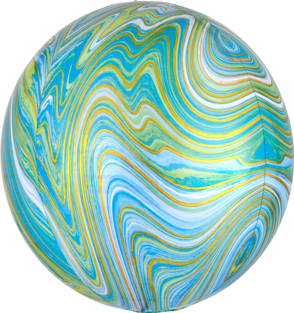 Anagram 16" Blue Green Marblez Orbz