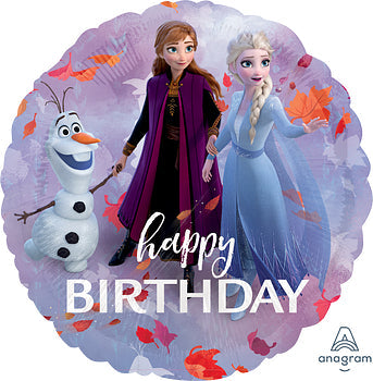 Anagram 18" Frozen 2 Happy Birthday Balloon