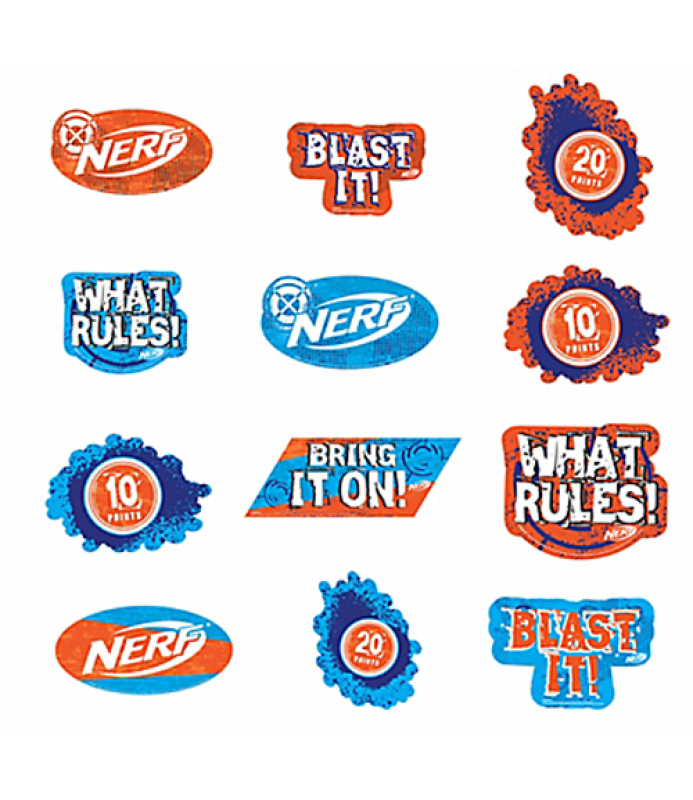 Nerf Wall Cutouts 12pc