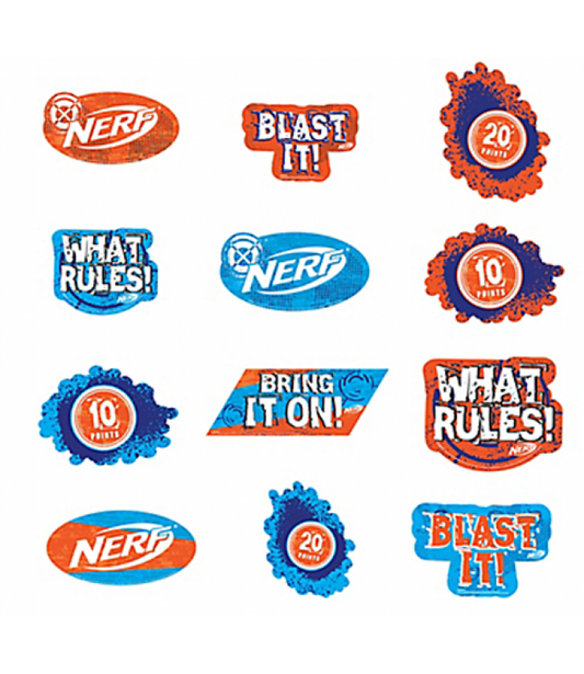 Nerf Wall Cutouts 12pc