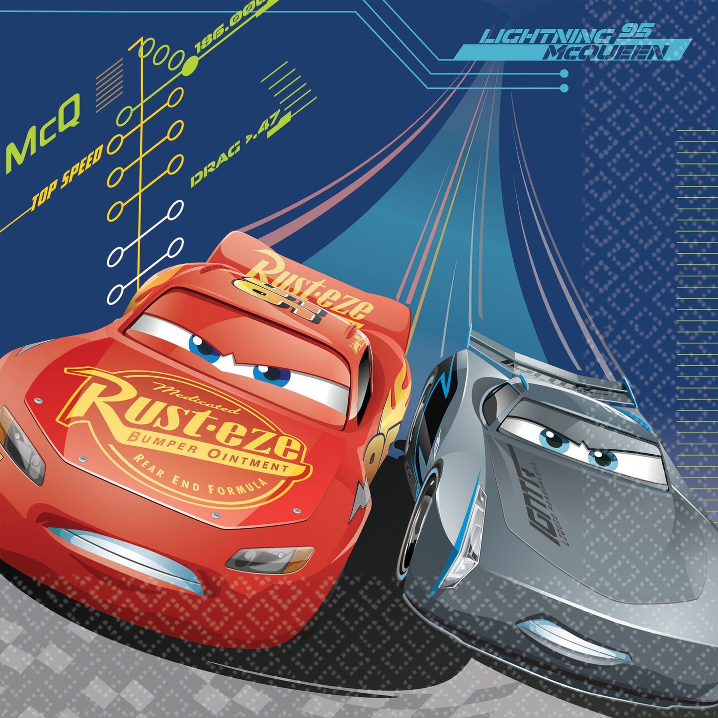 ©DISNEY CARS 3 Luncheon Napkins 16ct