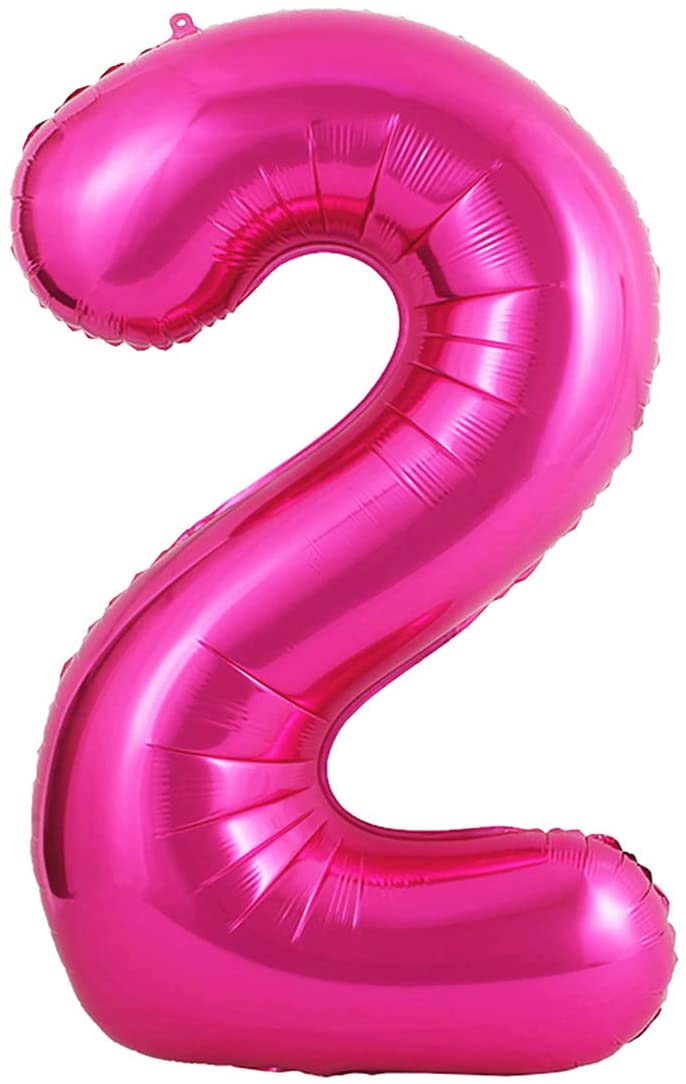 Party America 34" Fuchsia Jumbo Numbers