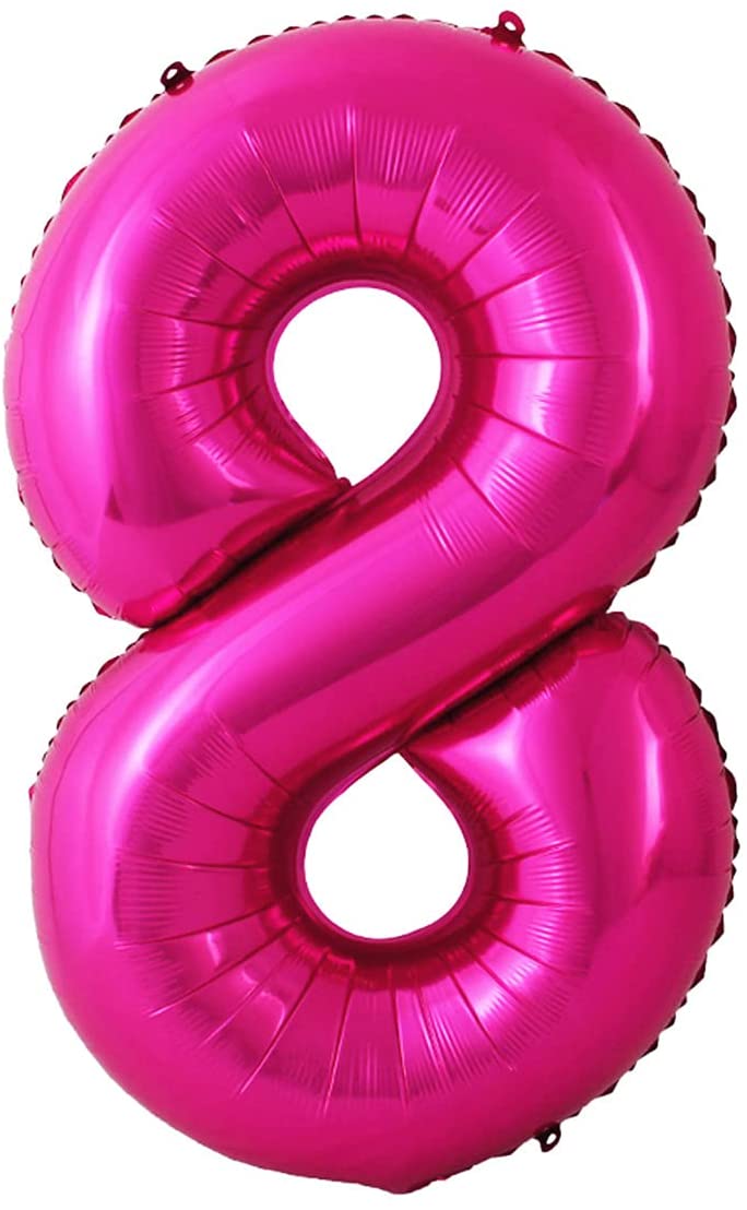 Party America 34" Fuchsia Jumbo Numbers